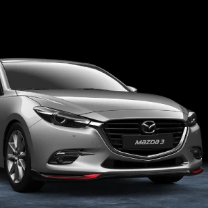SPOILER POD PRZEDNI ZDERZAK MAZDA 3 BN CZERWONE WYKOŃCZENIE