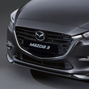 SPOILER Z WYKOŃCZENIEM SREBRNYM MAZDA 3 BN