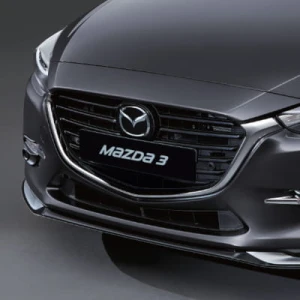 SPOILER Z WYKOŃCZENIEM SREBRNYM MAZDA 3 BN