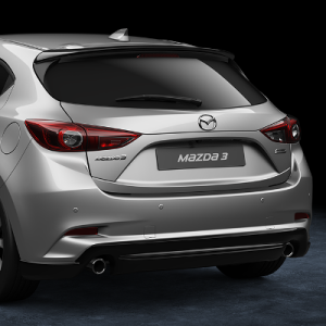 SPOILER TYLNEGO ZDERZAKA MAZDA 3 BN CZARNE WYKOŃCZENIE