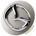 SREBRNY KAPSEL CENTRALNY FELGI ALUMINIOWEJ MAZDA.webp