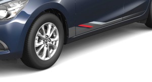 NAKLEJKI DOLNE BOCZNE MAZDA 2 DJ