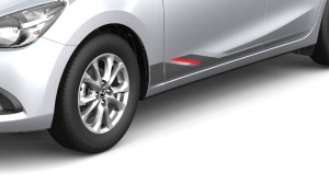 NAKLEJKI BOCZNE DOLNE MAZDA 2 DJ
